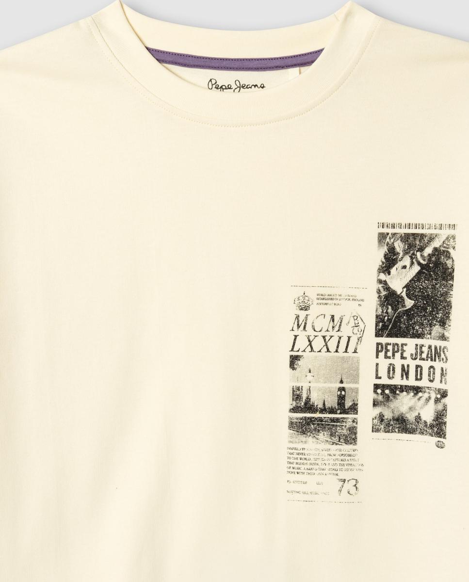 Camiseta Kaiyer de niño - Pepe Jeans - Crudo Crudo-3