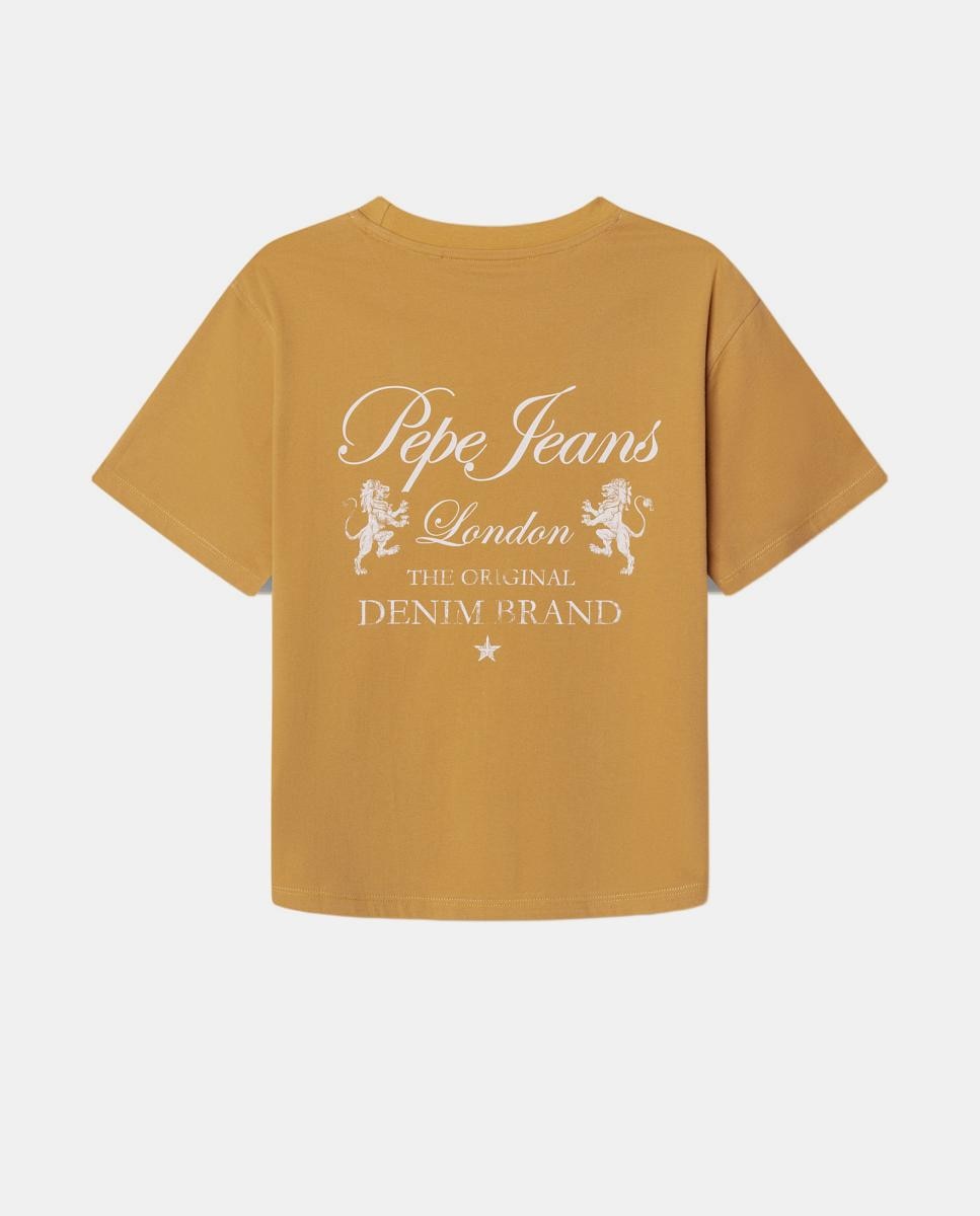 Camiseta Jaccob de niño - Pepe Jeans - Mostaza Mostaza-2