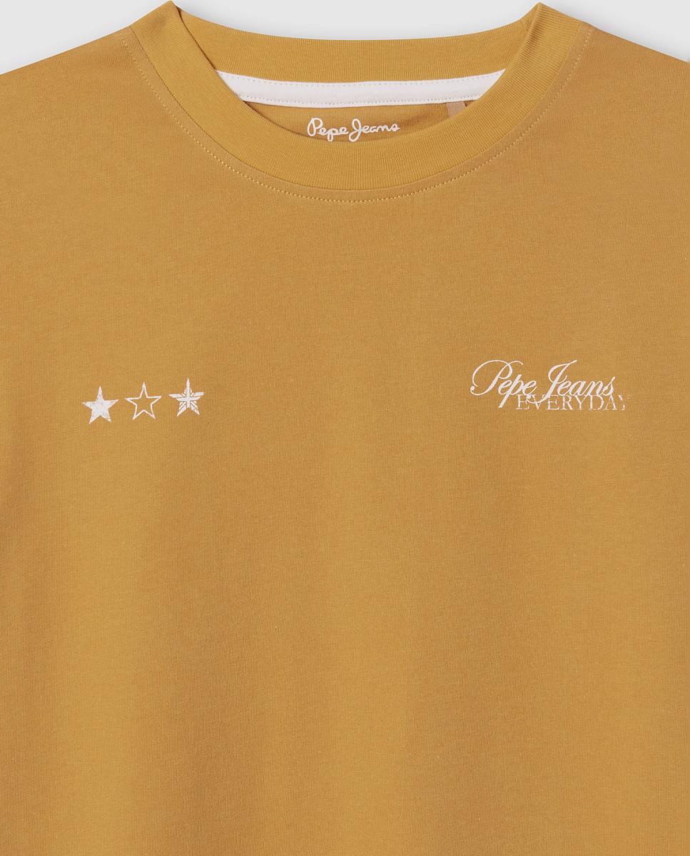Camiseta Jaccob de niño - Pepe Jeans - Mostaza Mostaza-3