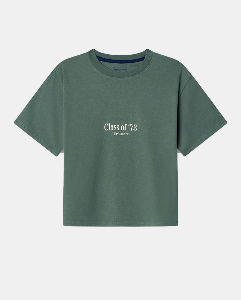 Camiseta Roope de niño - Pepe Jeans - Verde Verde-1