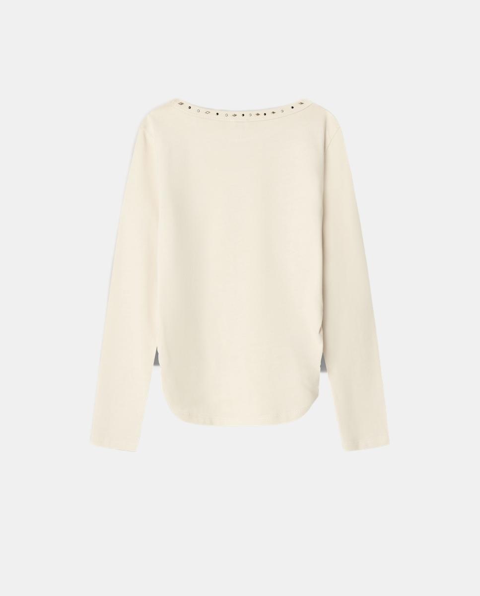 Camiseta Lully de niña - Pepe Jeans - Crema Crema-2