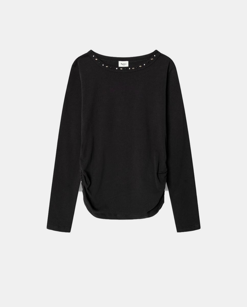 Camiseta Lully de niña - Pepe Jeans - Negro Negro-1