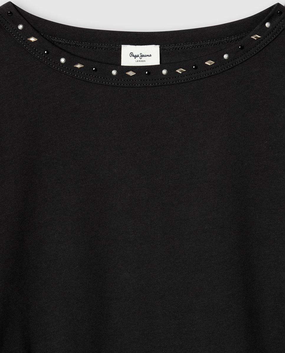 Camiseta Lully de niña - Pepe Jeans - Negro Negro-3