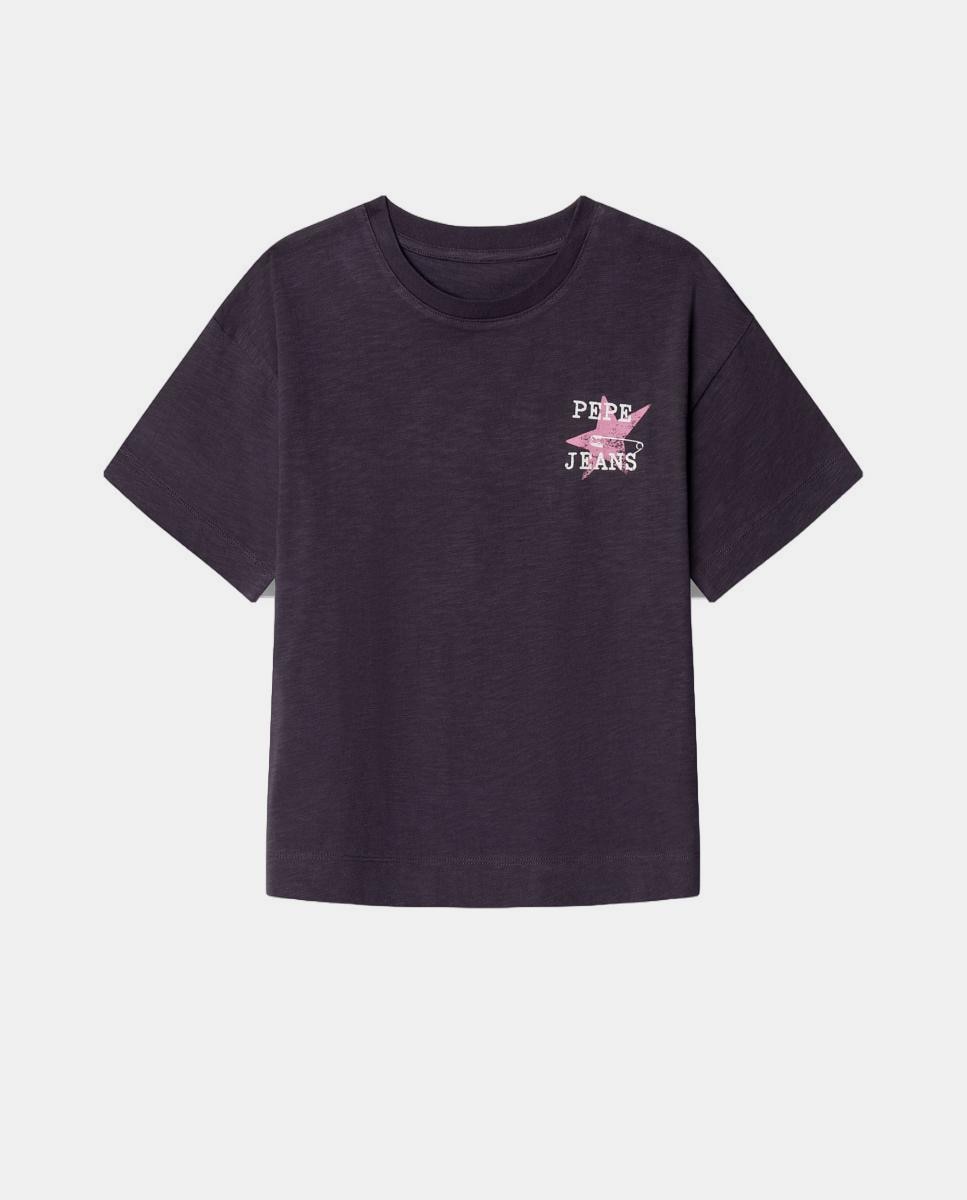 Camiseta Lindsey de niña - Pepe Jeans - Gris oscuro Gris oscuro-1
