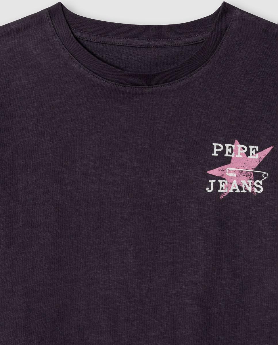 Camiseta Lindsey de niña - Pepe Jeans - Gris oscuro Gris oscuro-3