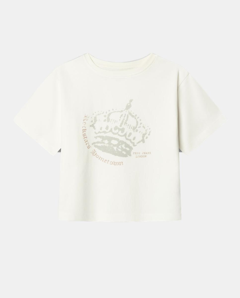 Camiseta Lolo de niña - Pepe Jeans - Crudo Crudo-1