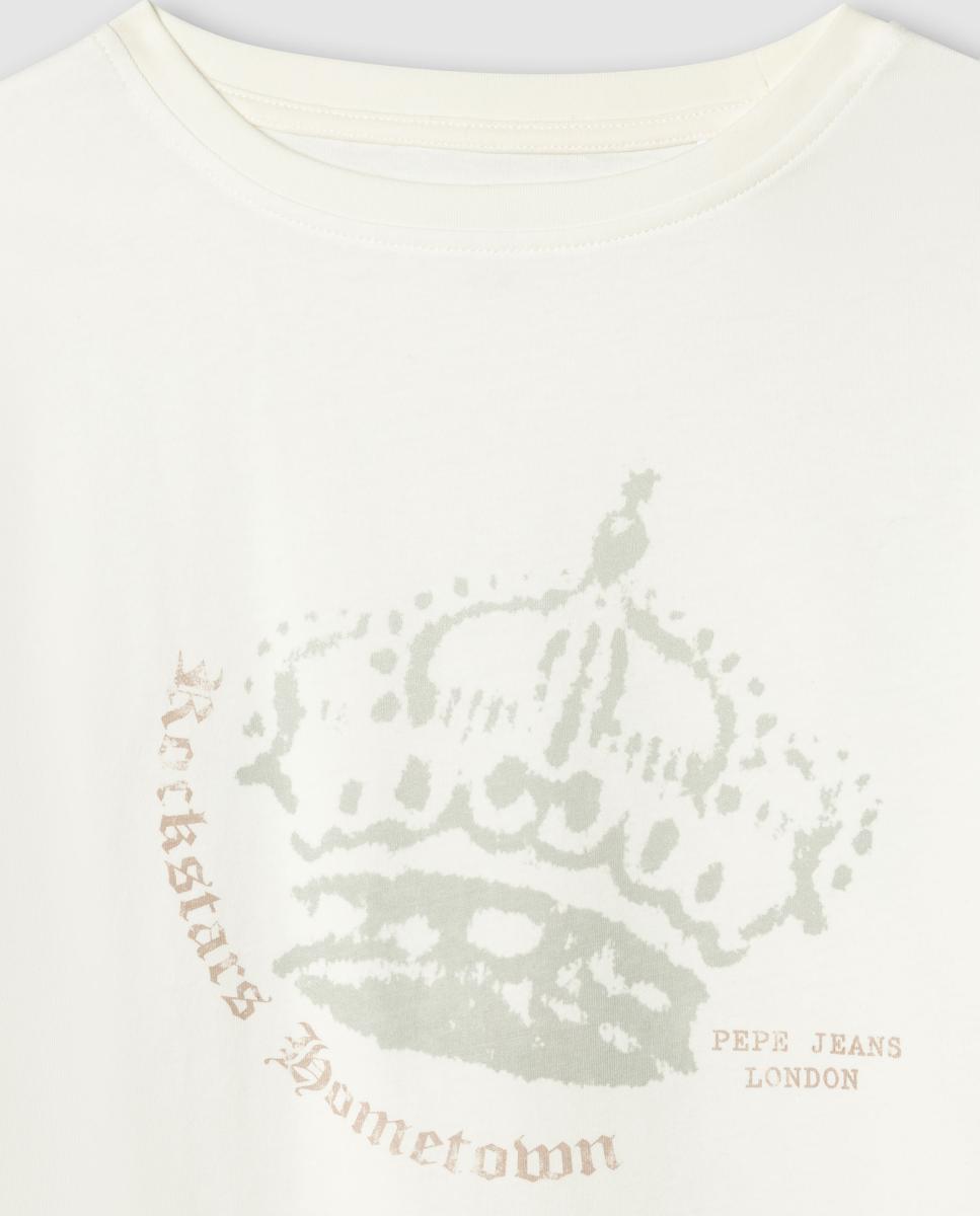 Camiseta Lolo de niña - Pepe Jeans - Crudo Crudo-3