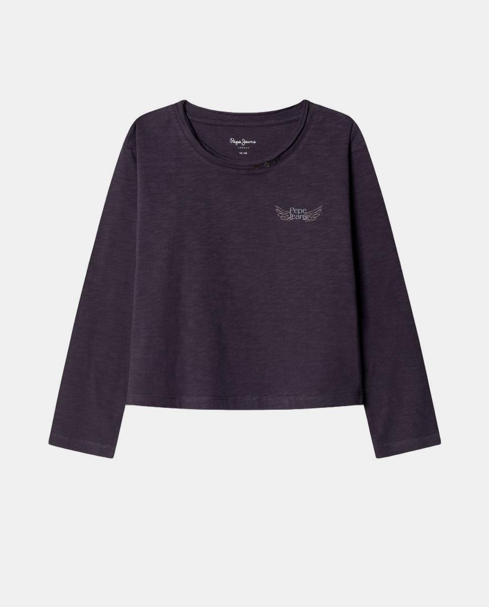 Camiseta Luana de niña - Pepe Jeans - Gris oscuro Gris oscuro-1