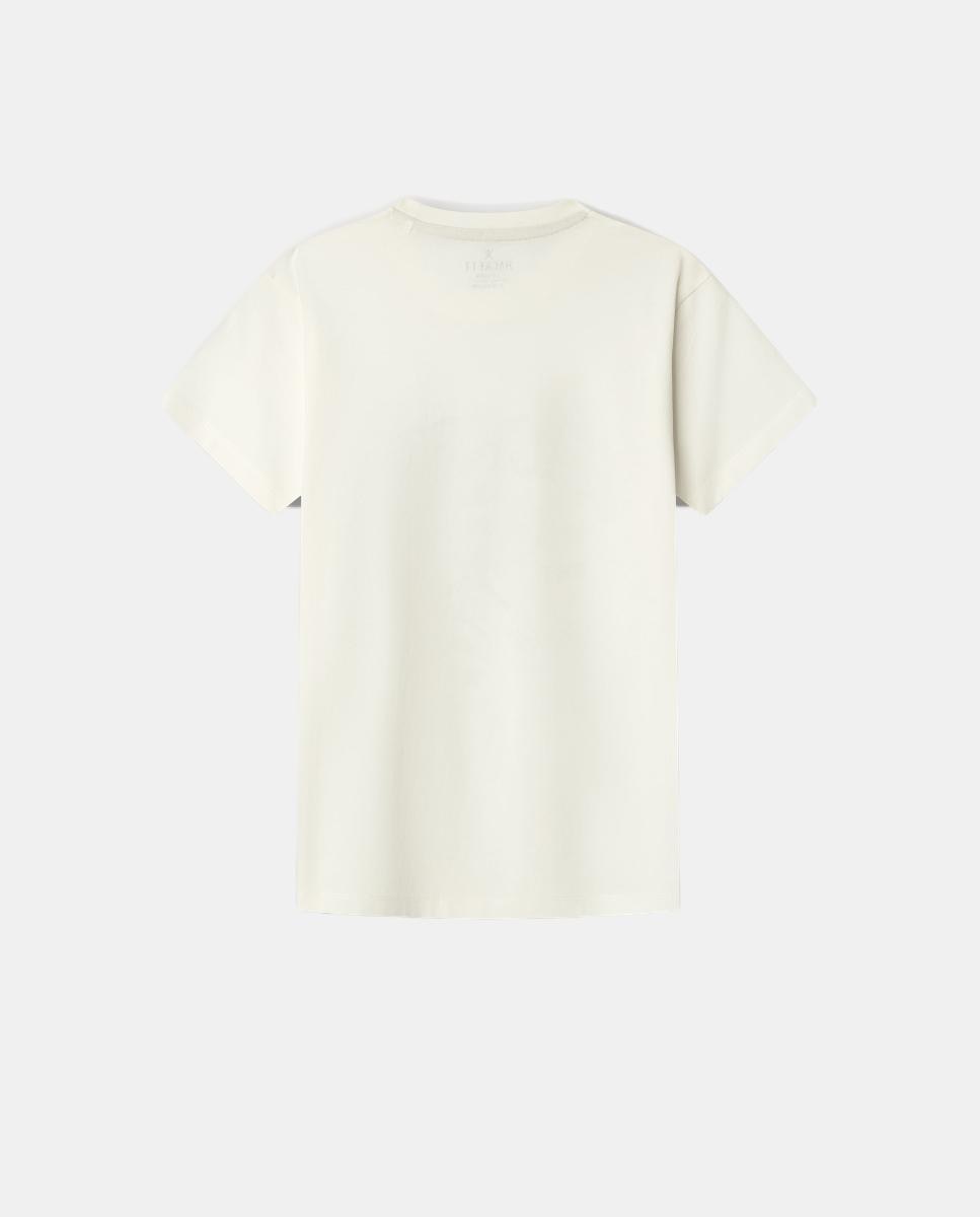 T-shirt com Estampado Tennis Branco-2