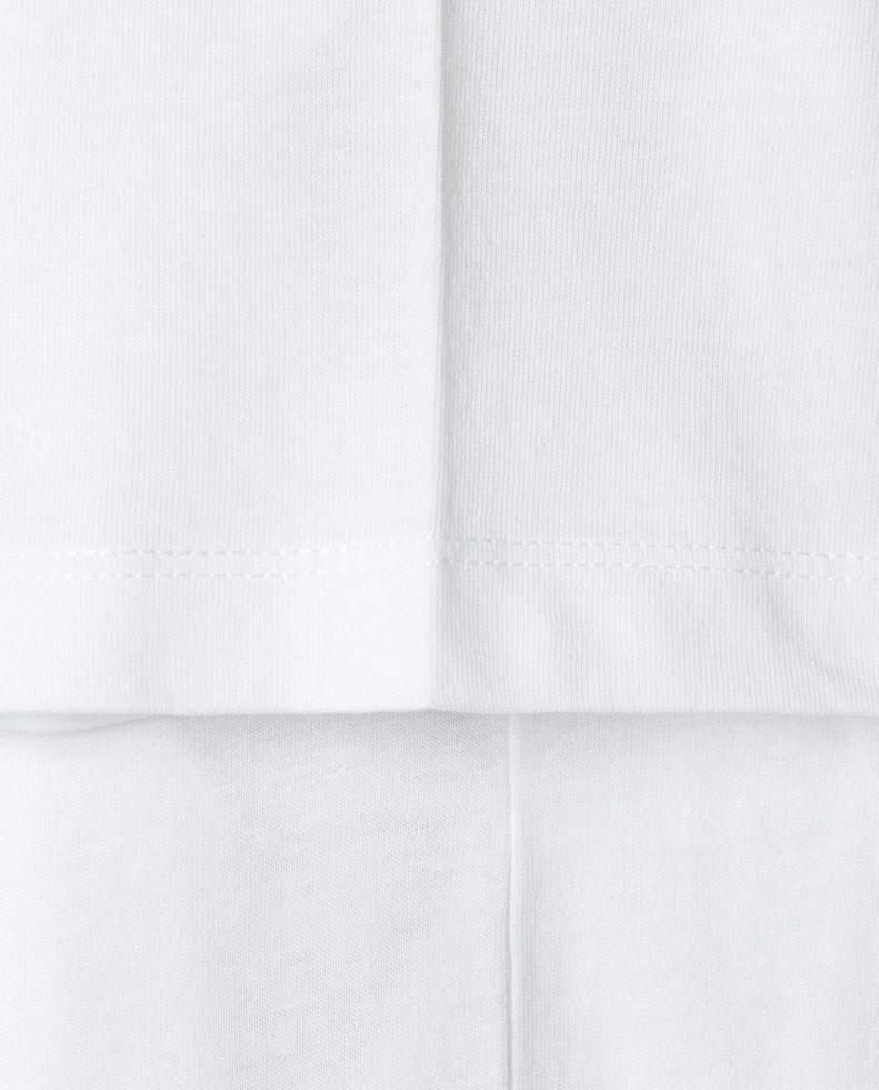 T-shirt de Manga Curta com Logótipo Branco-4
