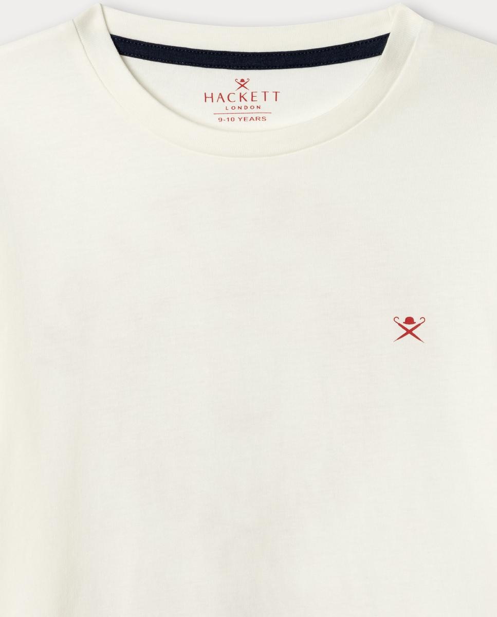 Camiseta de niño manga larga con estampado - Hackett - Blanco Blanco-3