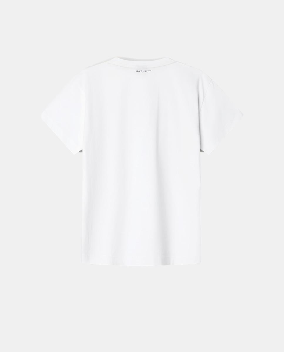 T-shirt de Manga Curta com Estampado Branco-2