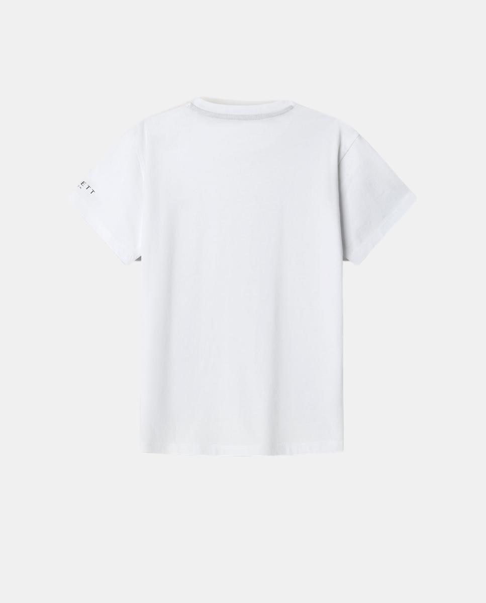 T-shirt Básica com Logótipo Branco-2