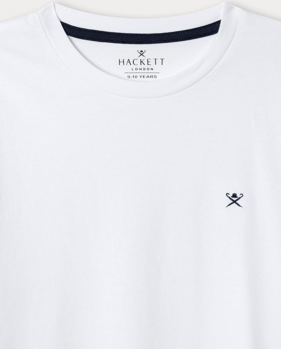 T-shirt Básica com Logótipo Branco-3