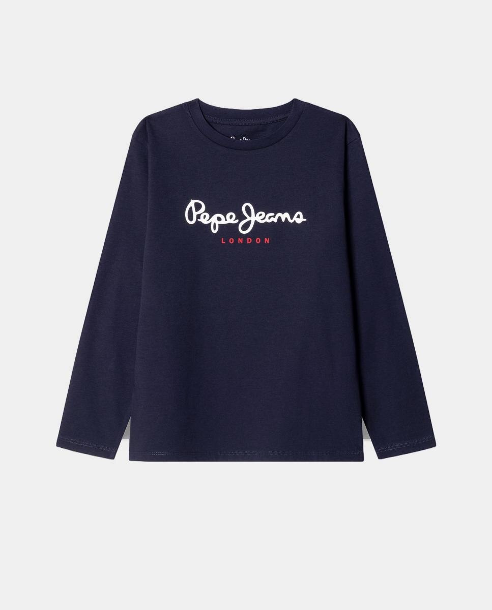 Camisola de Manga Comprida New Herman Pepe Jeans Azul-marinho-1