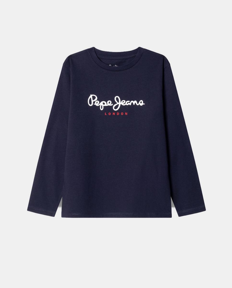 Camisola de Manga Comprida New Herman Pepe Jeans Azul-marinho-5