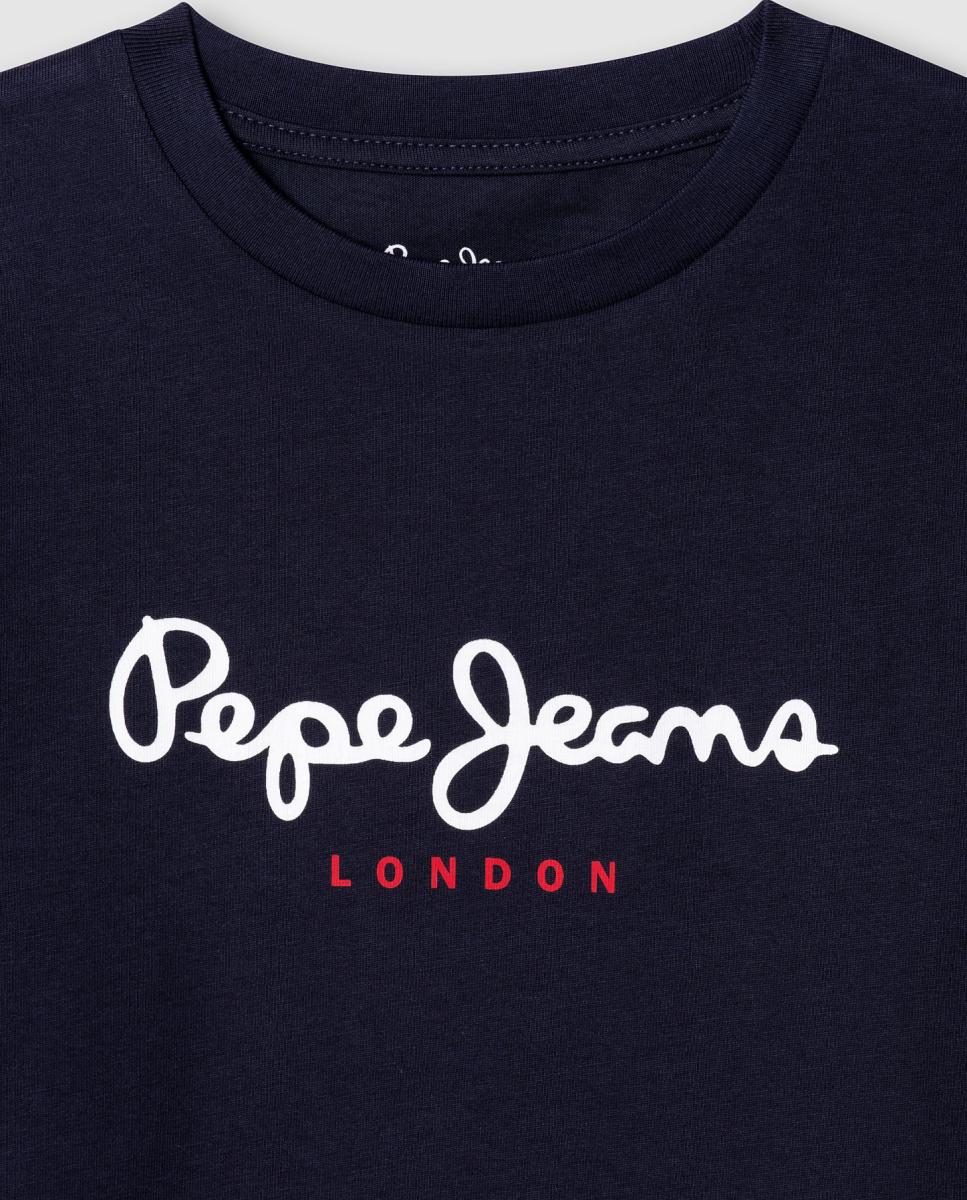 Camisola de Manga Comprida New Herman Pepe Jeans Azul-marinho-7