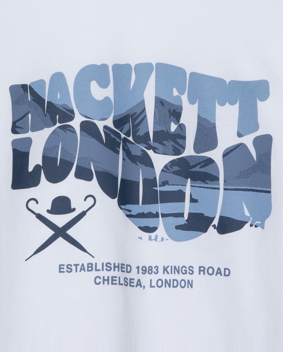 T-shirt Wavy Logo Branco-3