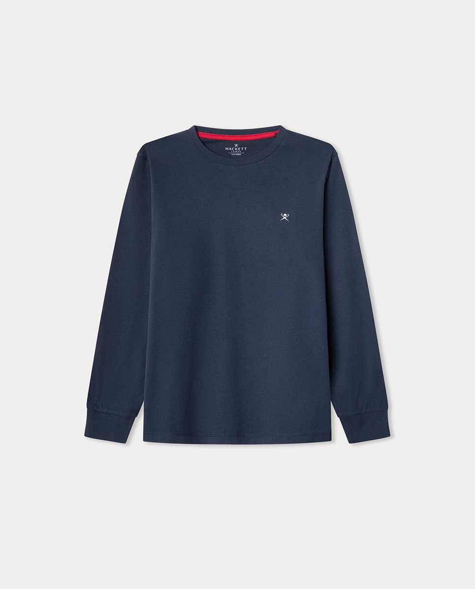Camisola com manga comprida Hackett Azul-marinho-1