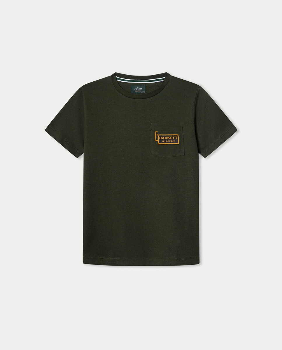 T-shirt Heritage Rally Pocket Hackett Verde-escuro-1
