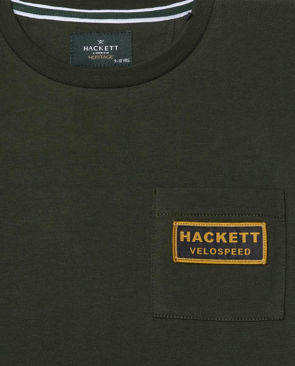 T-shirt Heritage Rally Pocket Hackett Verde-escuro-3