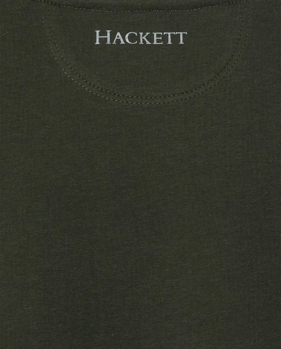 T-shirt Heritage Rally Pocket Hackett Verde-escuro-4