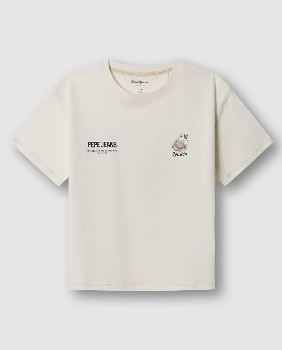 T-shirt Cutbert Creme-1