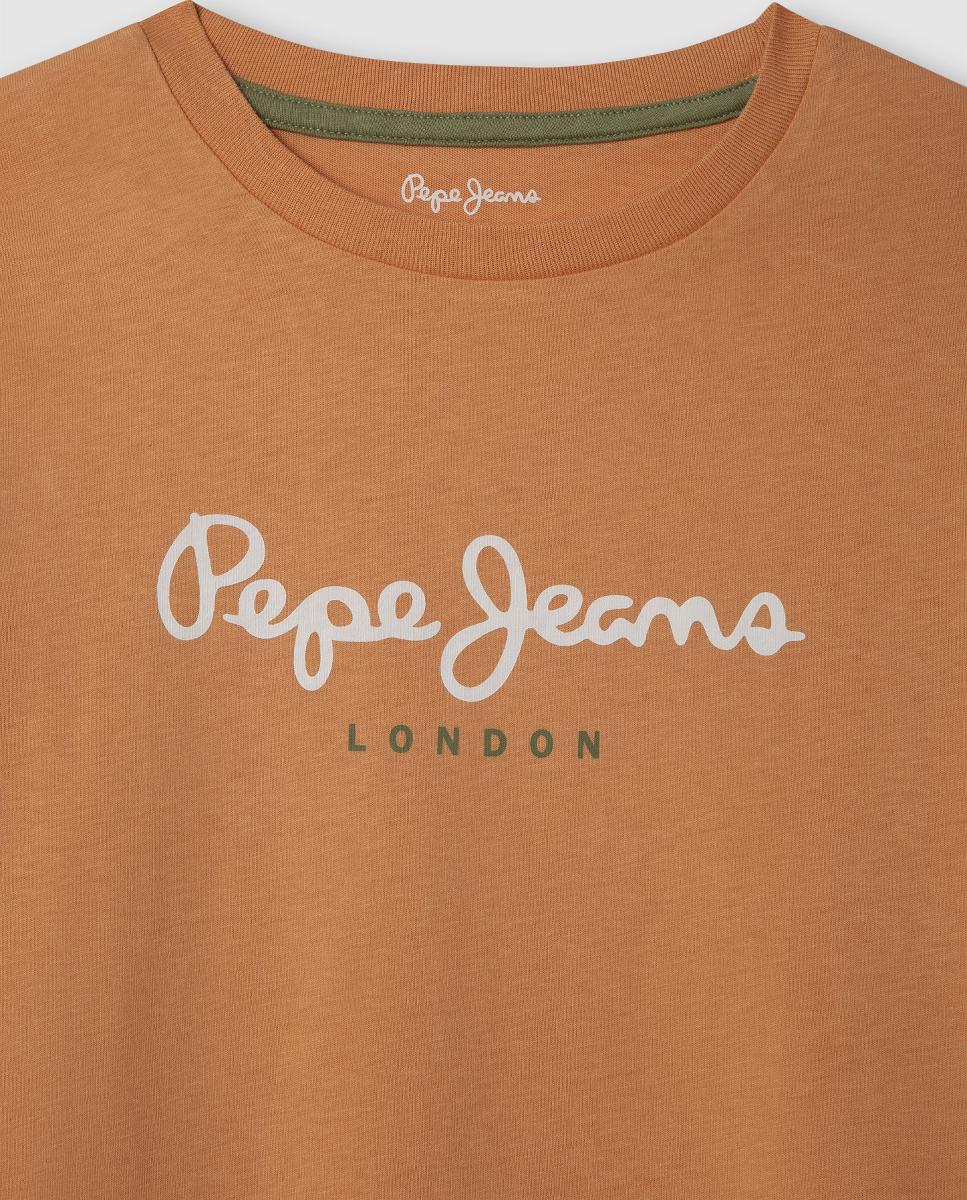 T-shirt New Art Pepe Jeans Laranja-3