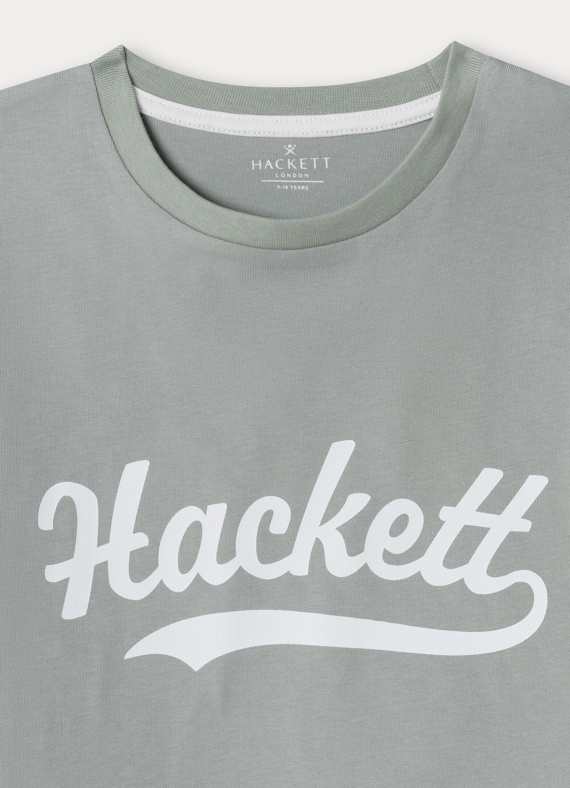 Camiseta Hackett Logo de niño - Verde claro Verde claro-3