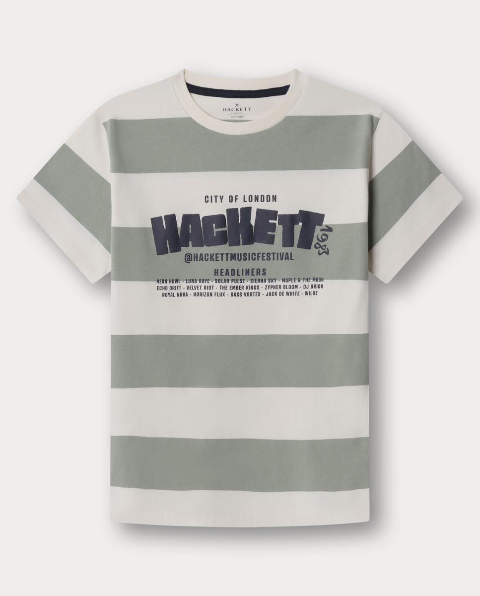 T-shirt Festival Stripe Branco-1