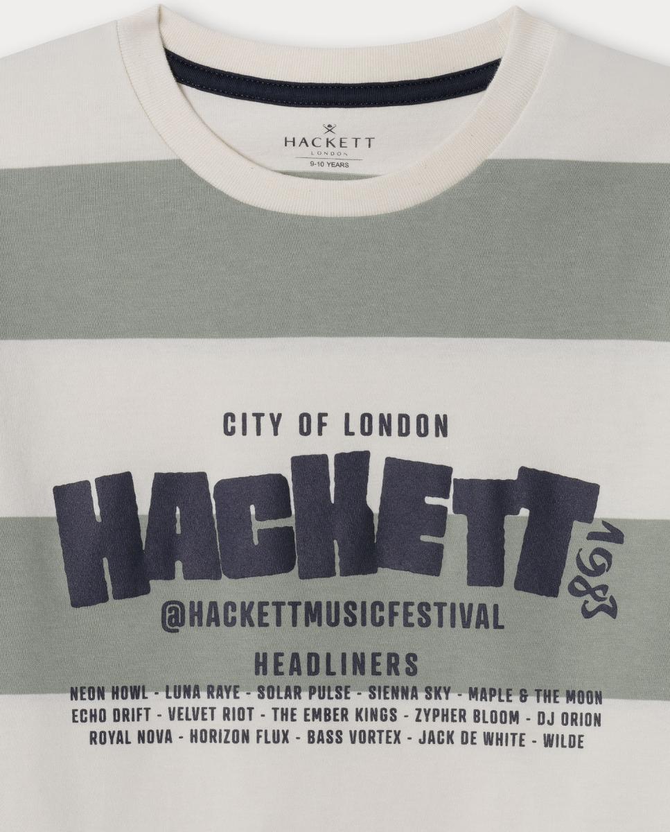 T-shirt Festival Stripe Branco-3