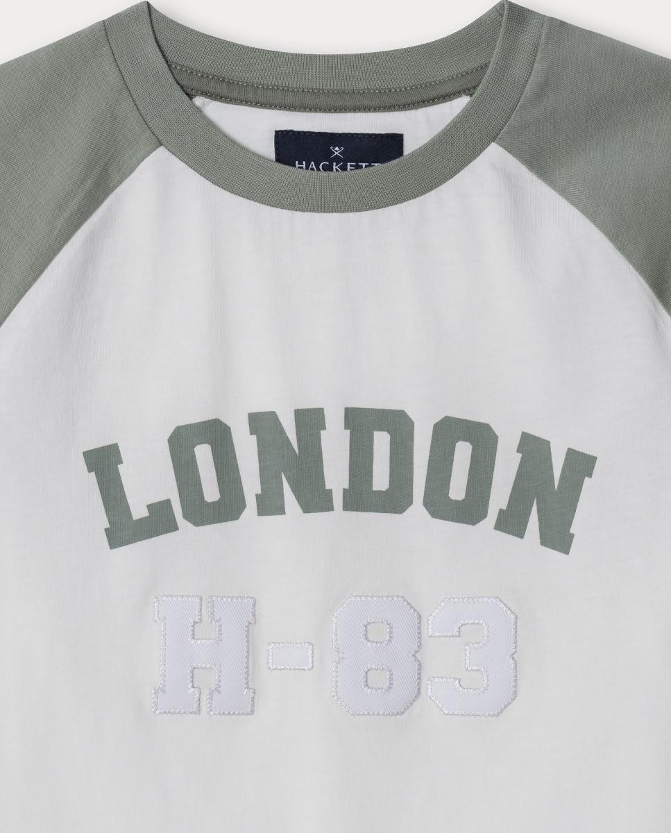T-shirt London H83 Hackett Branco-3