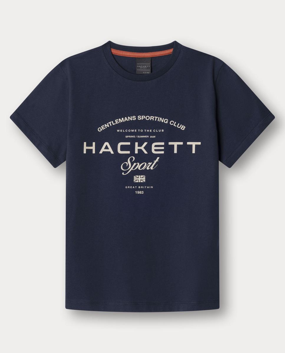T-shirt Sport Game Hackett Azul-marinho-1
