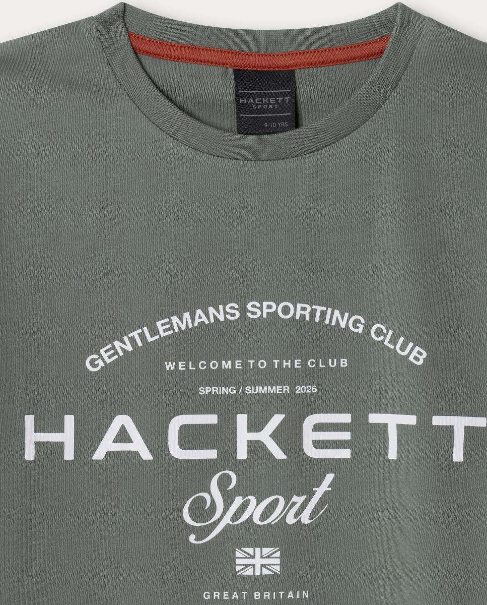 T-shirt Sport Game Hackett Caqui-3