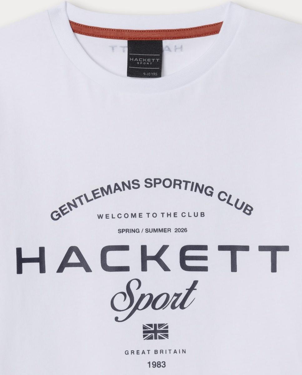 T-shirt Sport Game Hackett Branco-3