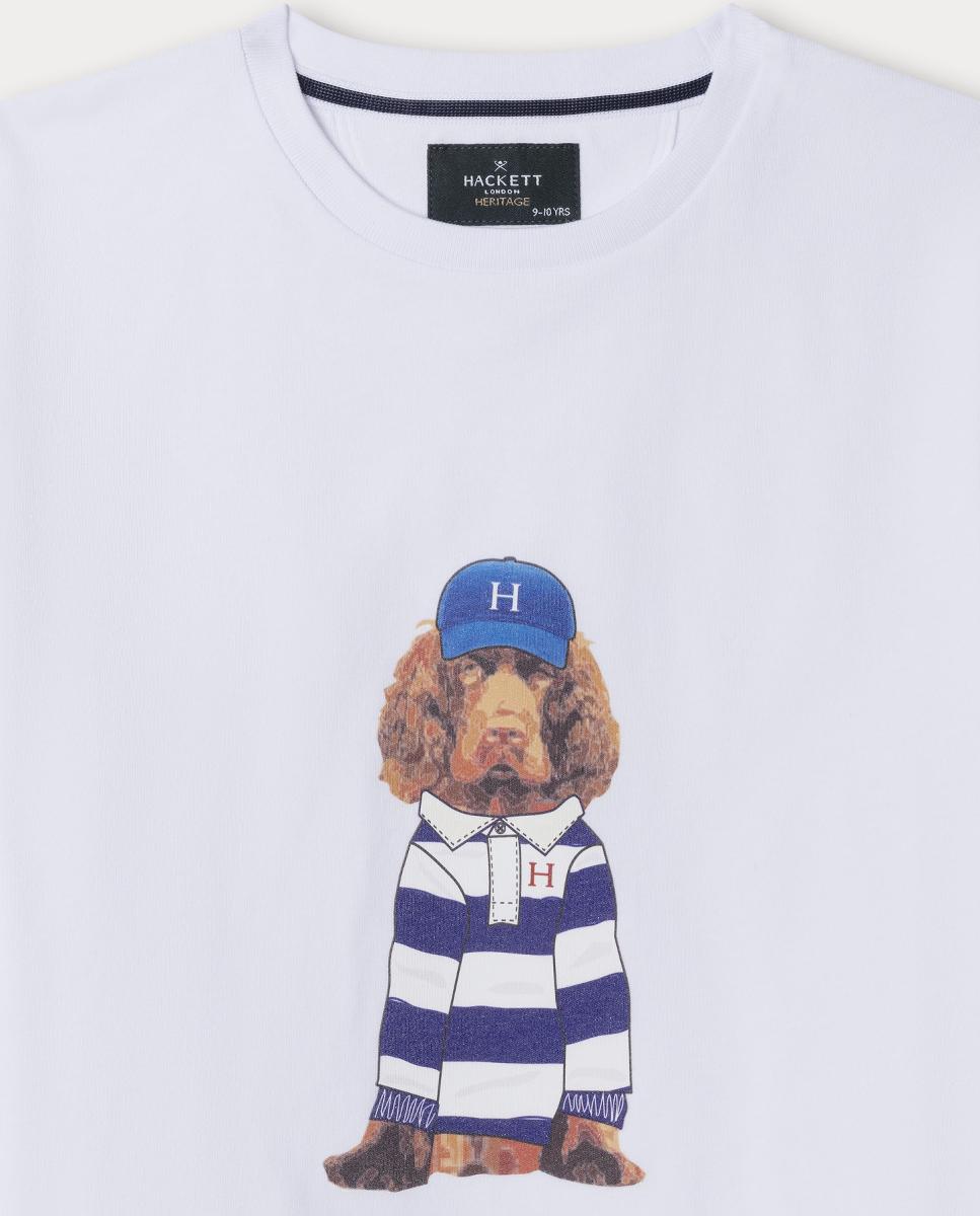 T-shirt Heritage Harry Hackett Branco-3