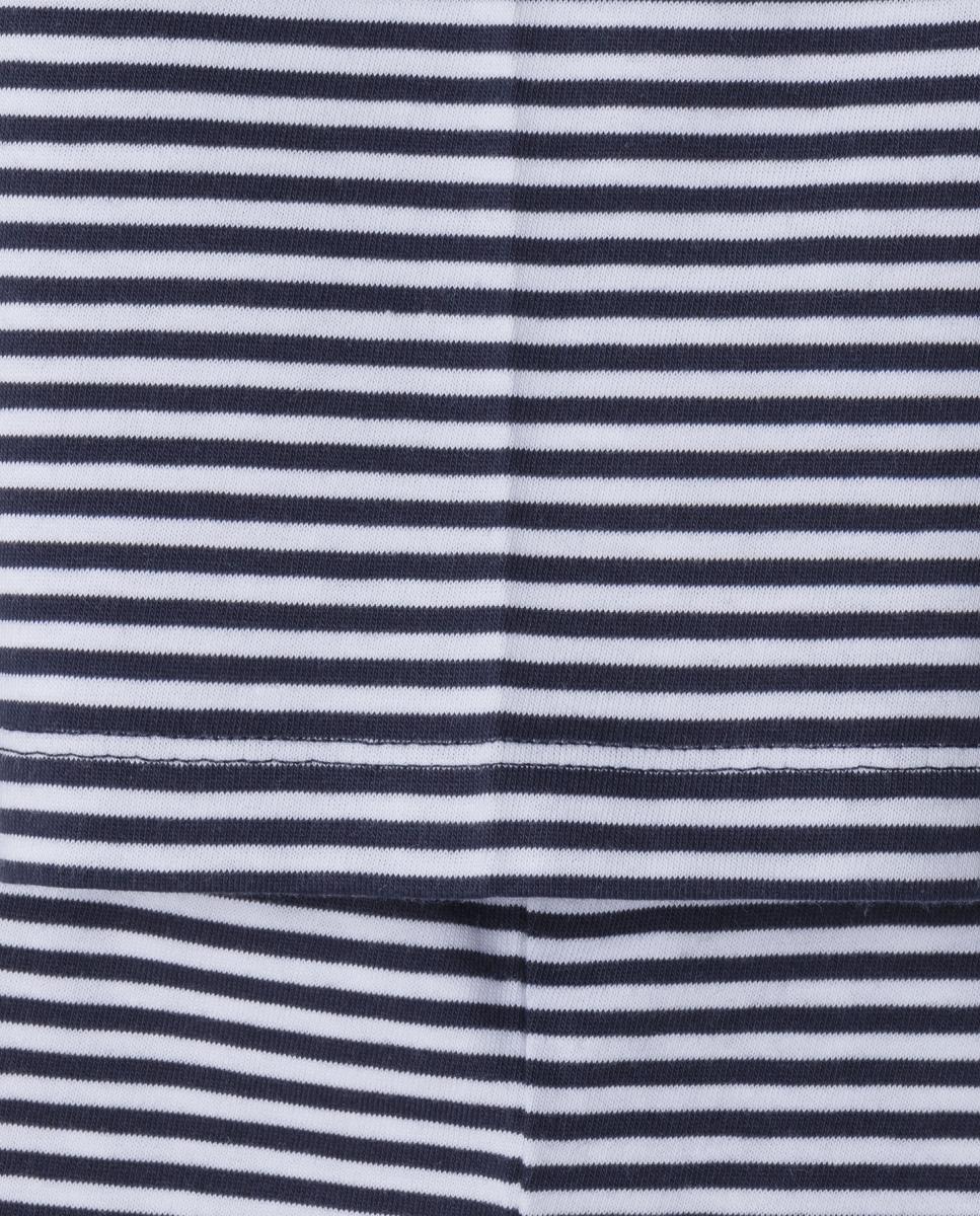 T-shirt às Riscas Heritage Azul-4