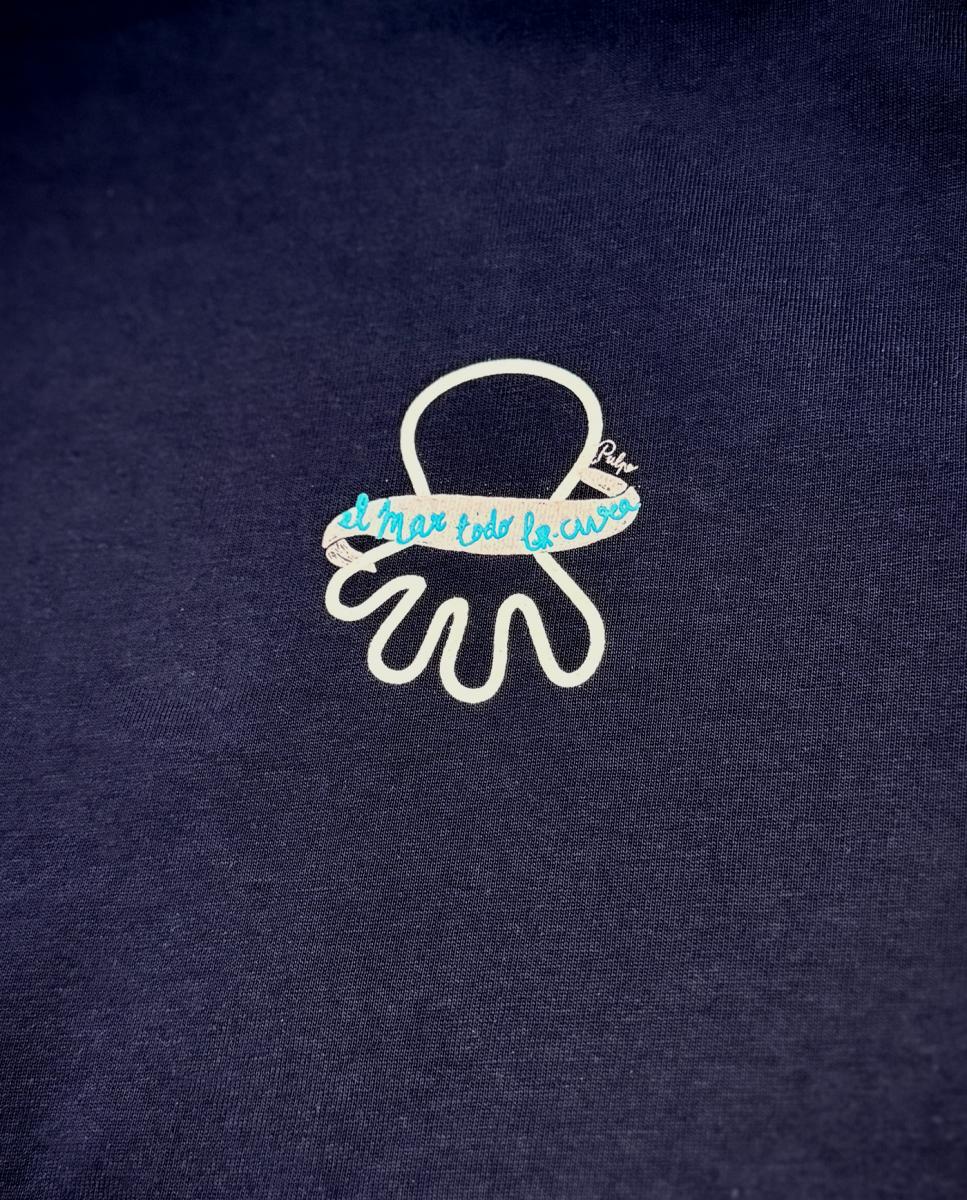 T-shirt com Logótipo Azul-marinho-3