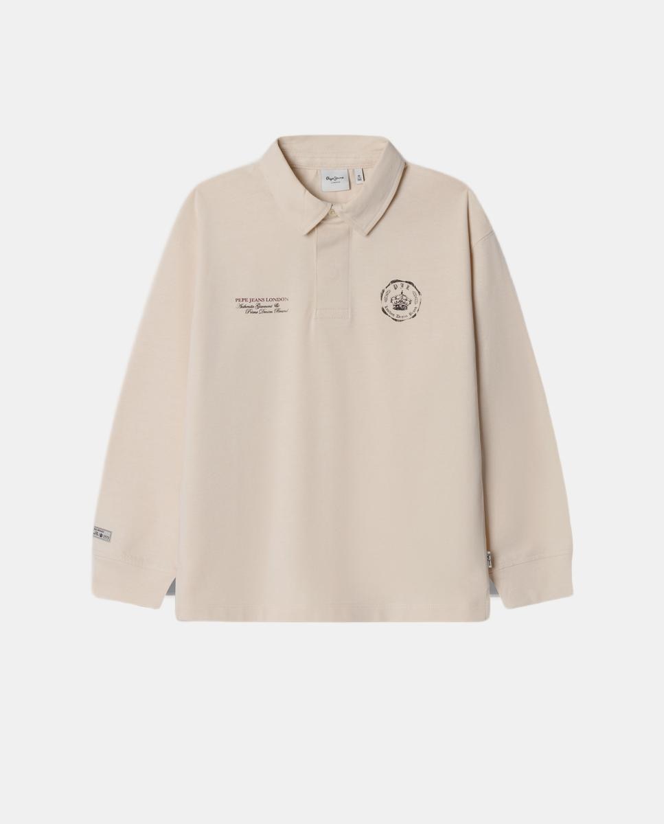 Polo Martin de niño - Pepe Jeans - Crema Crema-1