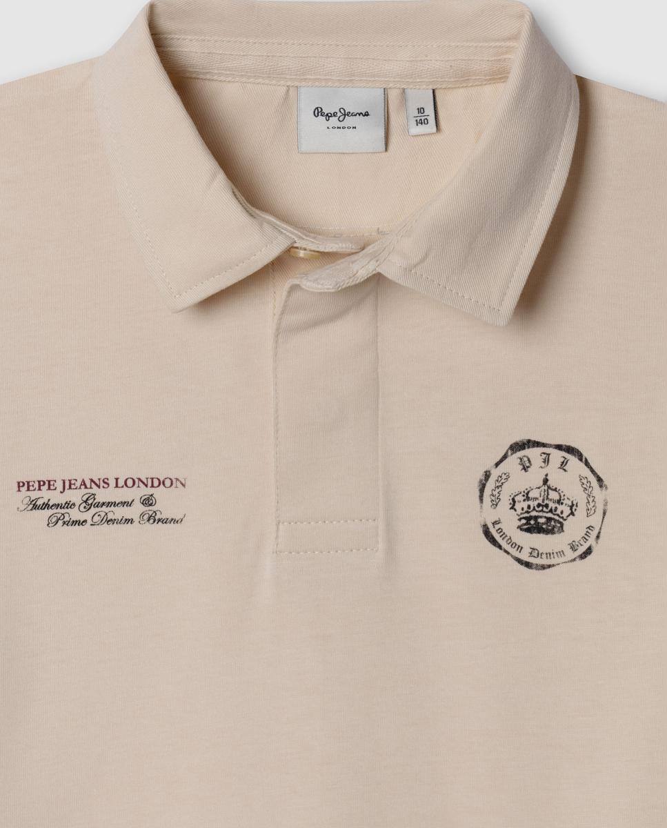 Polo Martin de niño - Pepe Jeans - Crema Crema-3