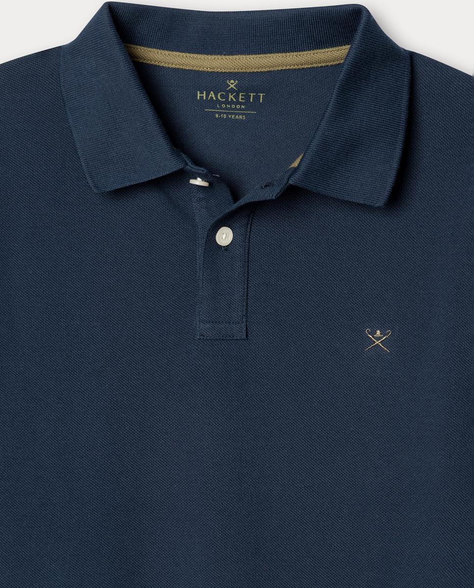 Polo de Manga Comprida com Logótipo Azul-marinho-3