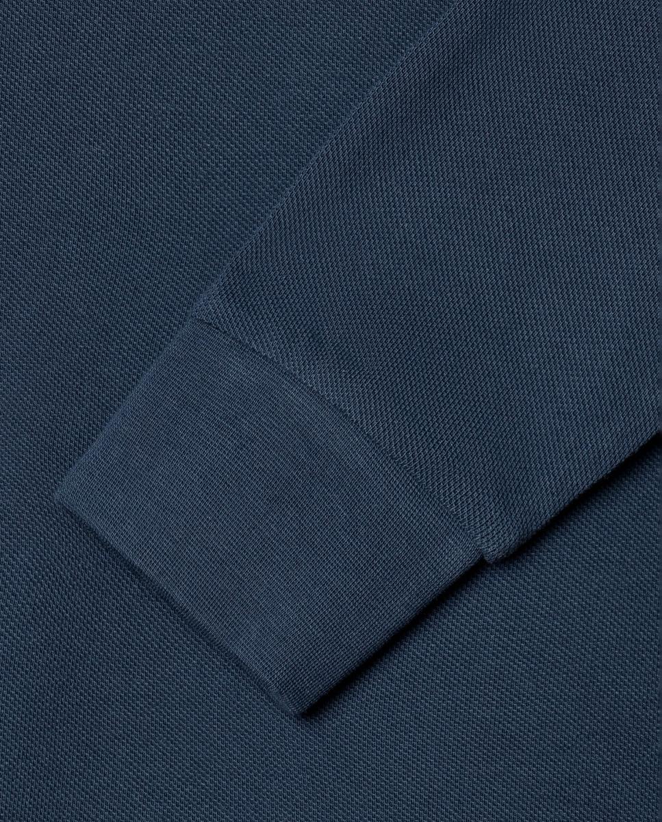 Polo de Manga Comprida com Logótipo Azul-marinho-4