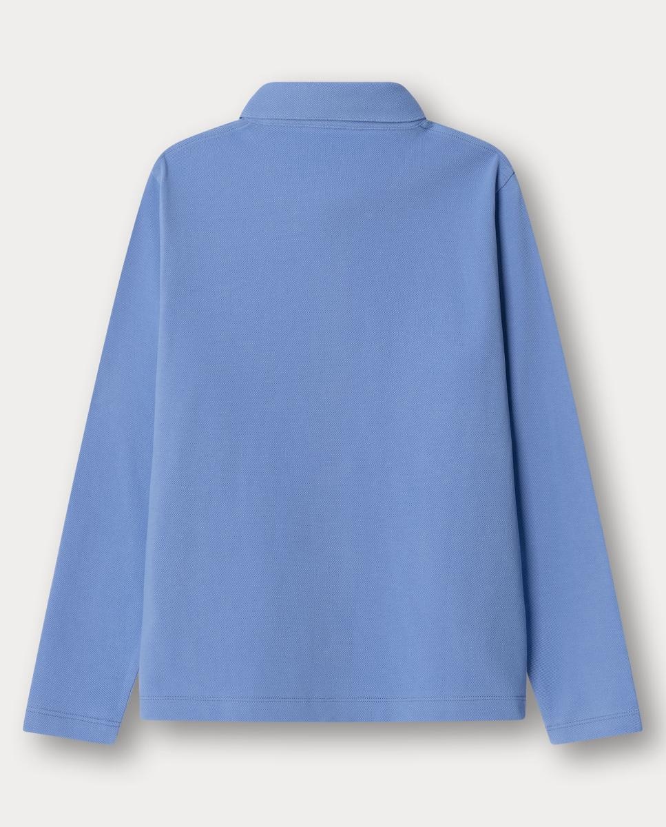 Camisa Piqué Hackett Azul-2