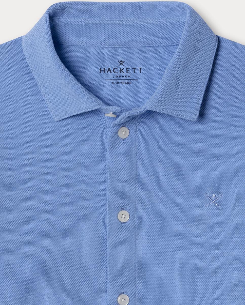Camisa Piqué Hackett Azul-3