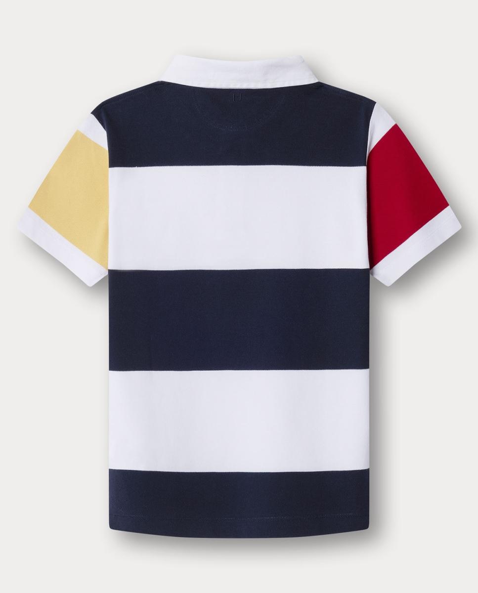 Polo às Riscas Heritage Rugby Multicolor-2