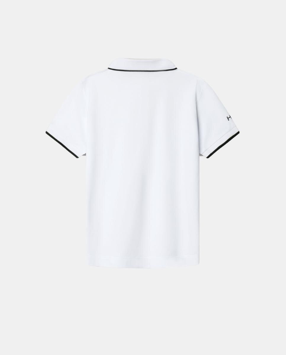 Polo de Corte Clássico e Manga Curta Branco-2