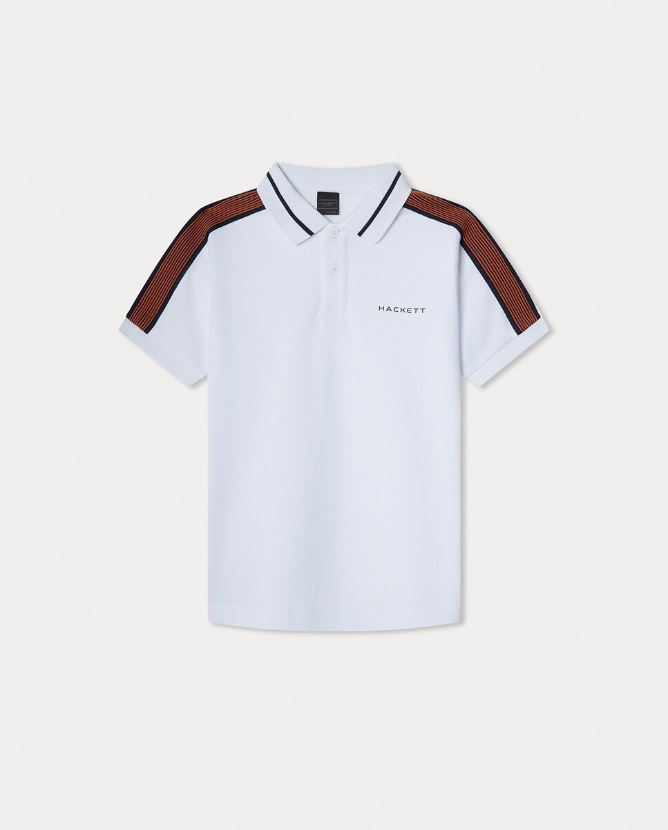 Polo Tape HS Hackett Branco-1