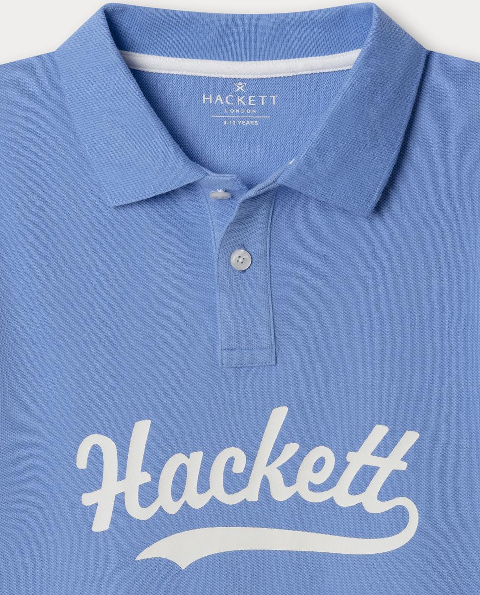 Polo Logo Hackett Azul-3