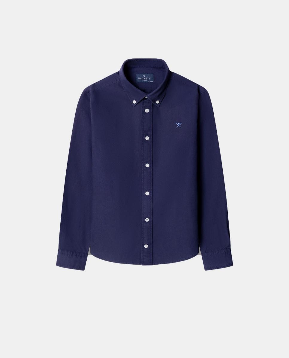 Imagem 0 de Camisa Oxford com Colarinho com Botão