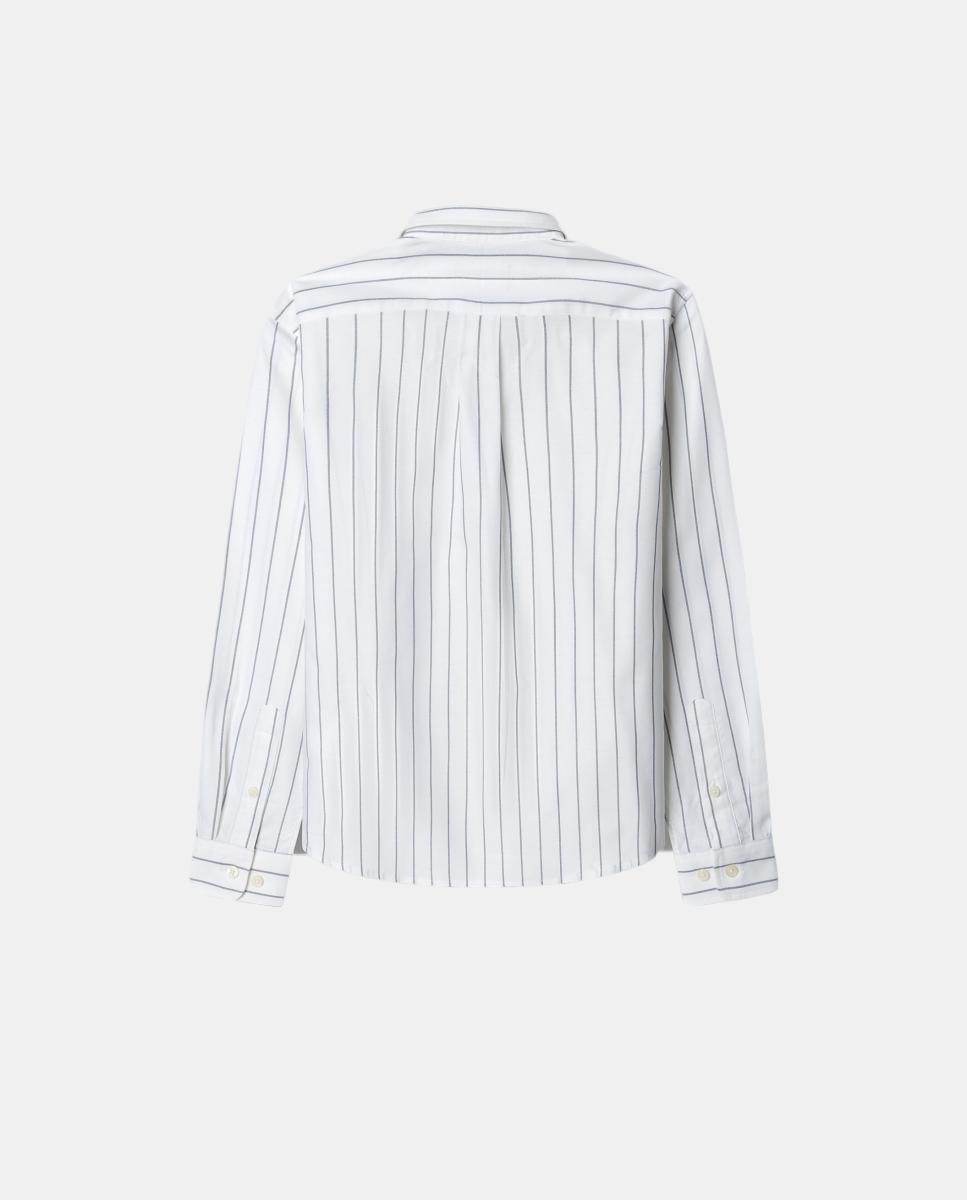 Camisa oxford de rayas de niño - Hackett - Blanco Blanco-2